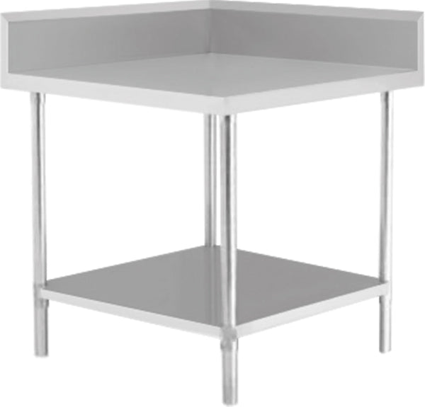 Corner Bench with Splash Wall & Undershelf - COR-0660 - Whisk Hospitality - 632239