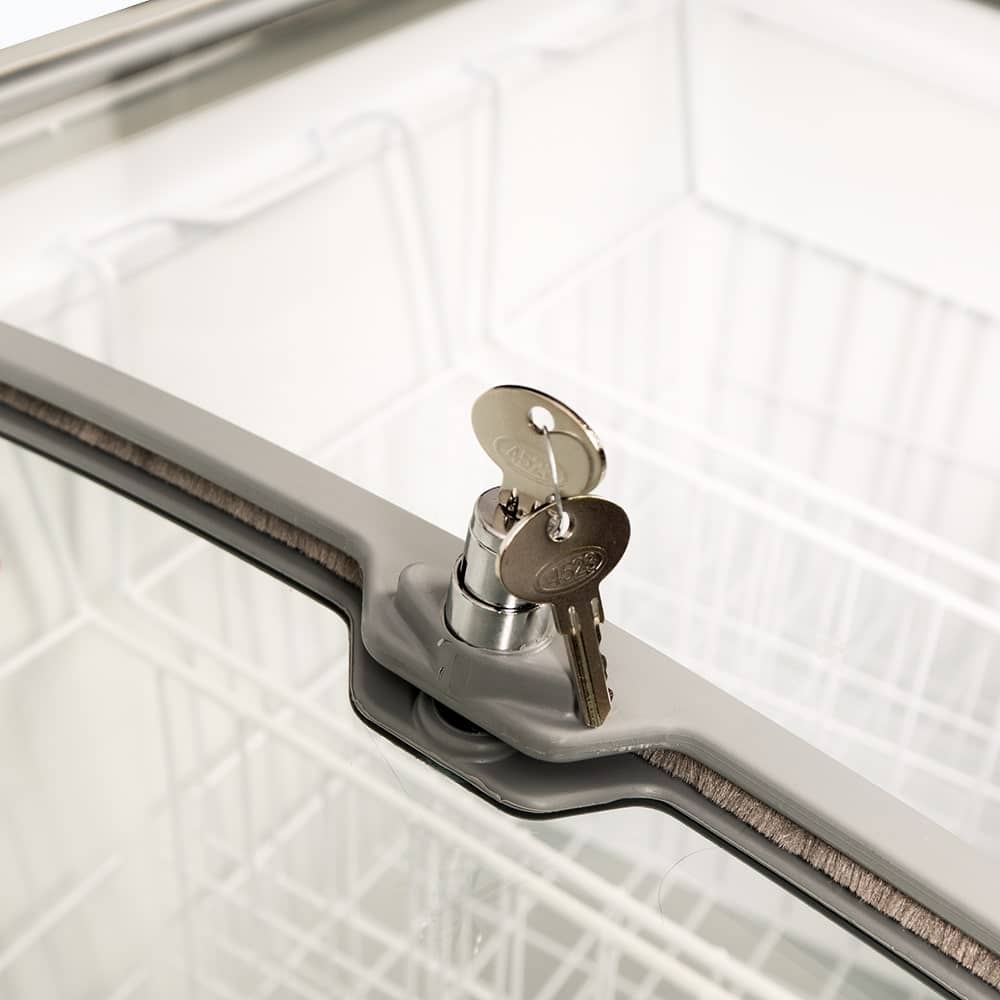 Bromic Display Chest Freezer - 176L - Curved Glass Top - Whisk Hospitality - CF0200ATCG-NR