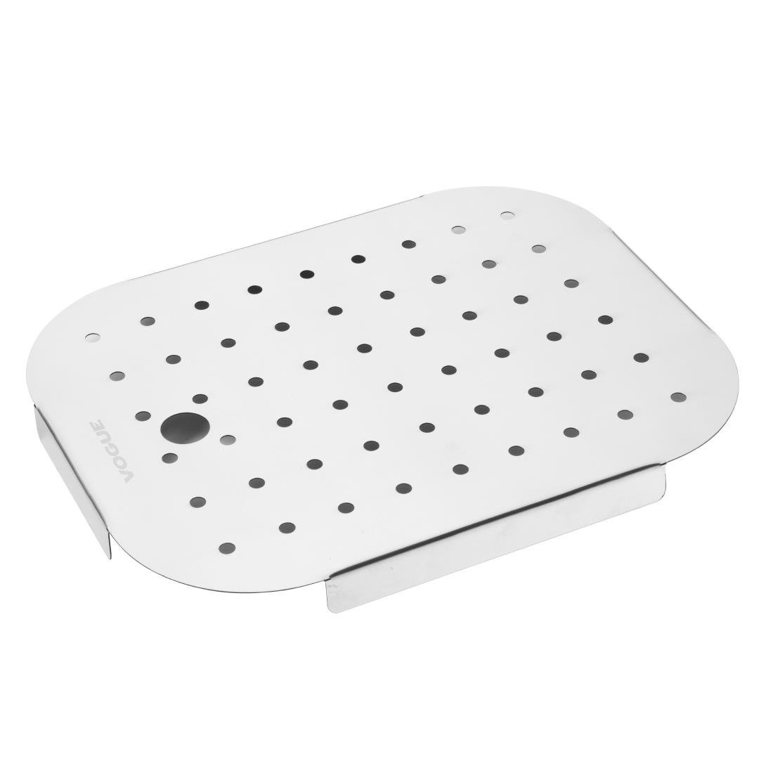 Vogue Stainless Steel GN Drainer Tray for GN 1/2 FU267 - Whisk Hospitality - FU267