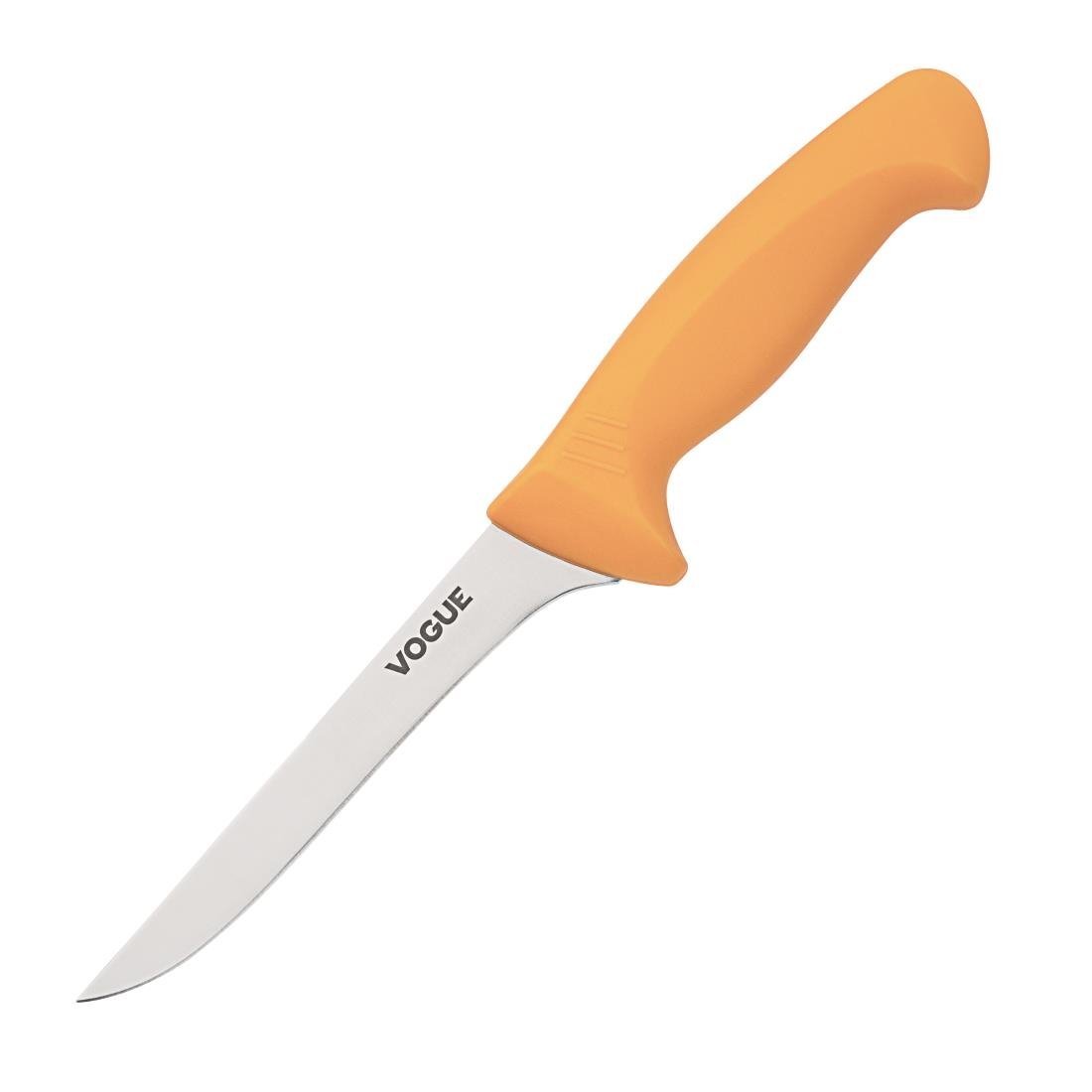 Vogue Soft Grip Pro Boning Knife St/St - 150mm 6" GH524 - Whisk Hospitality - GH524