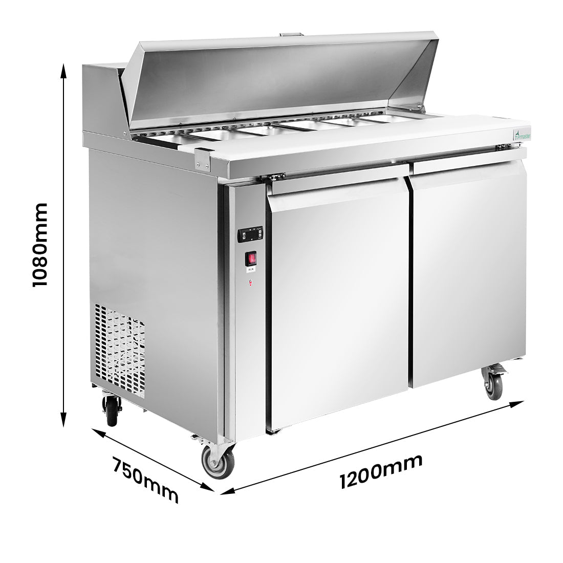 Thermaster two door Sandwich Bar - SLB120 - Whisk Hospitality - SLB120
