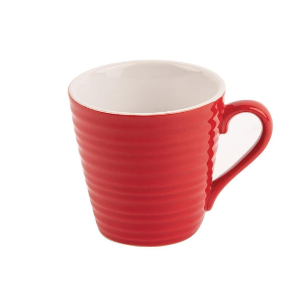 Olympia Cafe Mug Red Ripple - 340ml (Box 6) DH632 - Whisk Hospitality - DH632