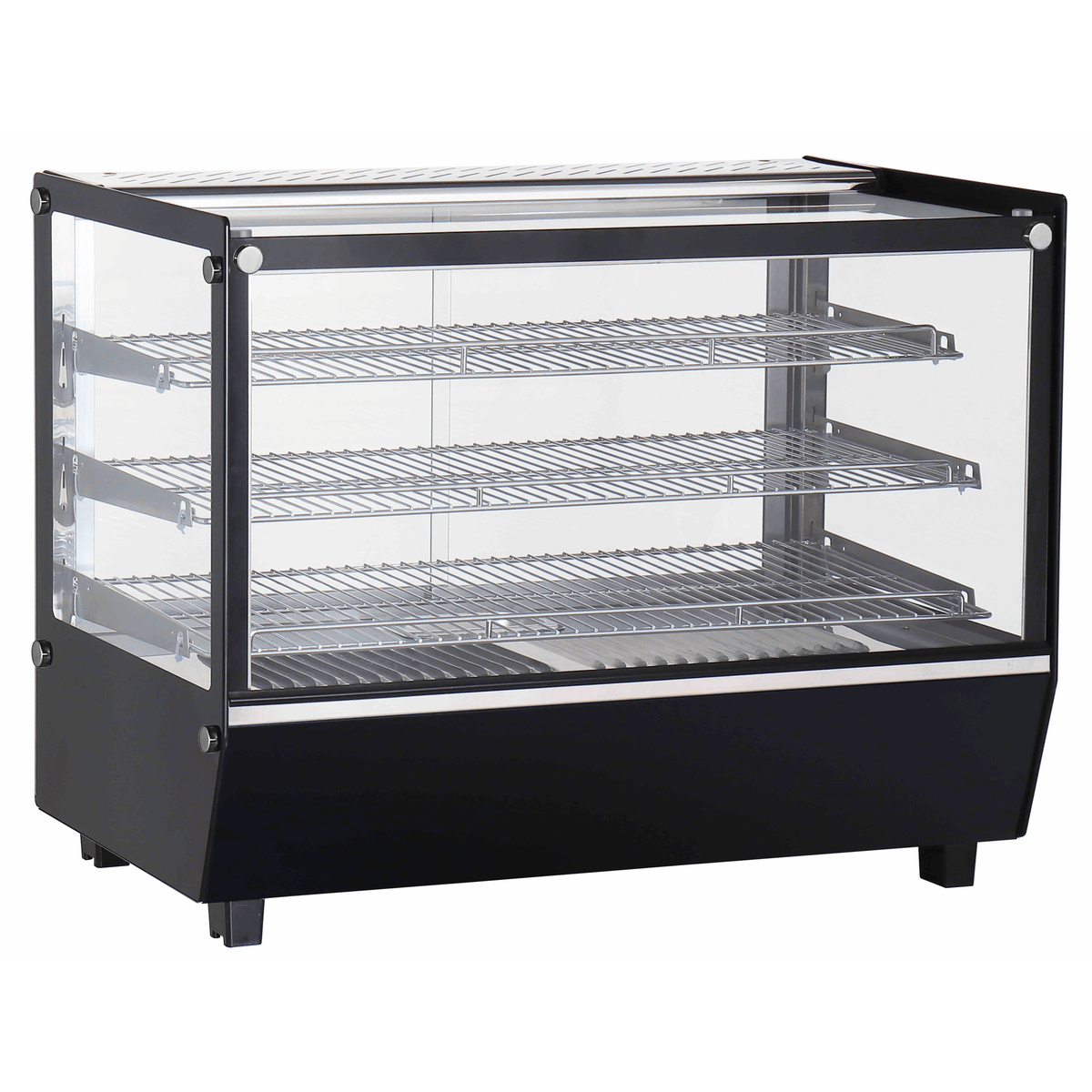 Verona 90H 160L Counter Top Heated Display - Black - Whisk Hospitality - 90H-BLK