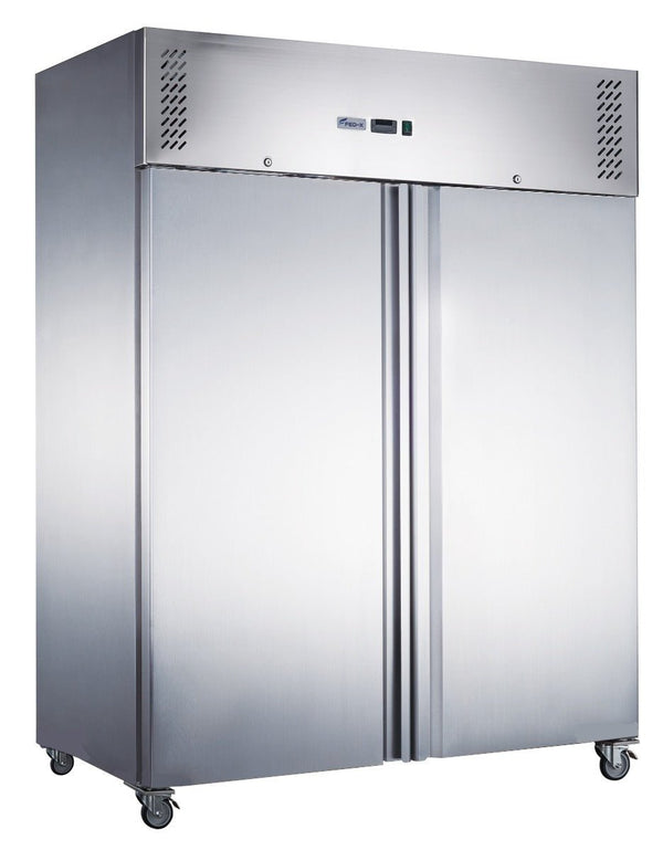 FED-X S/S Two Full Door Upright Fridge - XURC1200SFV - Whisk Hospitality - XURC1200SFV