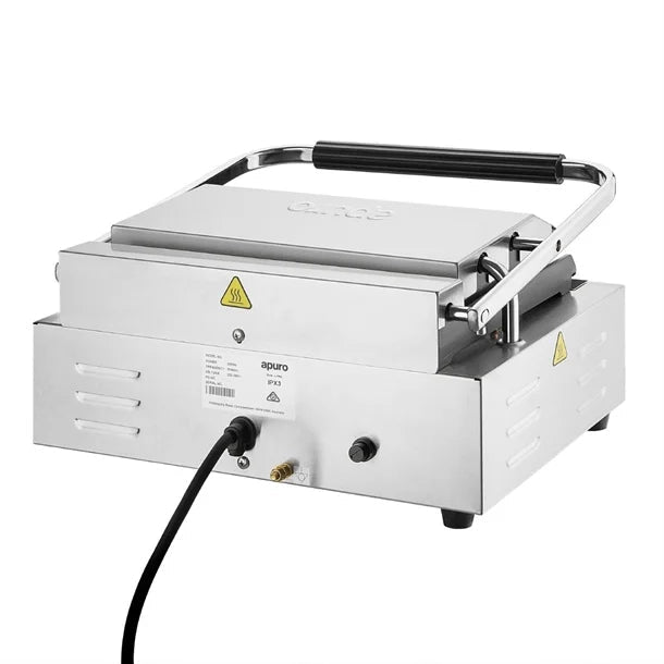 Apuro Extra Large Single Contact Grill Flat/Flat Plate CU607 - A - Whisk Hospitality - CU607-A