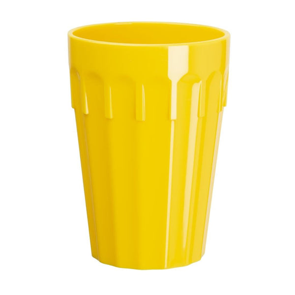 Olympia Kristallon Polycarbonate Tumbler Yellow - 260ml 9oz (Box 12) CB775 - Whisk Hospitality - CB775