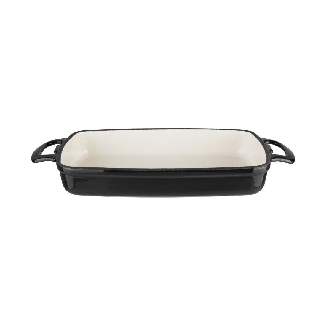 Vogue Rectangular Dish Black - 55x390x235mm 2 3/4Ltr 94 1/2fl oz GH324 - Whisk Hospitality - GH324