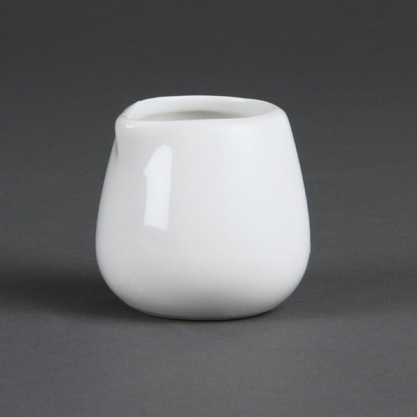 Olympia Whiteware Cream/Milk Jug - 8oz (Box 12) C205 - Whisk Hospitality - C205
