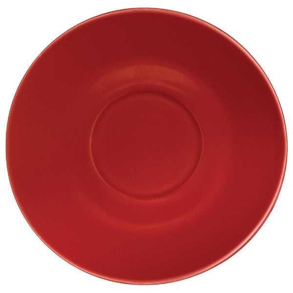 Olympia Cafe Saucer Red (Fits GK073 & GK076) - 158mm (Box 12) GL047 - Whisk Hospitality - GL047