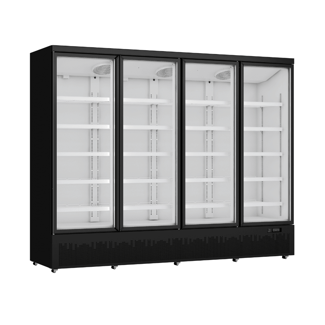 Thermaster Four Door Supermarket Fridge Black LG - 2200BGBM - Whisk Hospitality - LG-2200BGBM