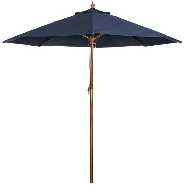 Bolero Round Pulley Umbrella Navy Blue - 3m GG497 - Whisk Hospitality - GG497