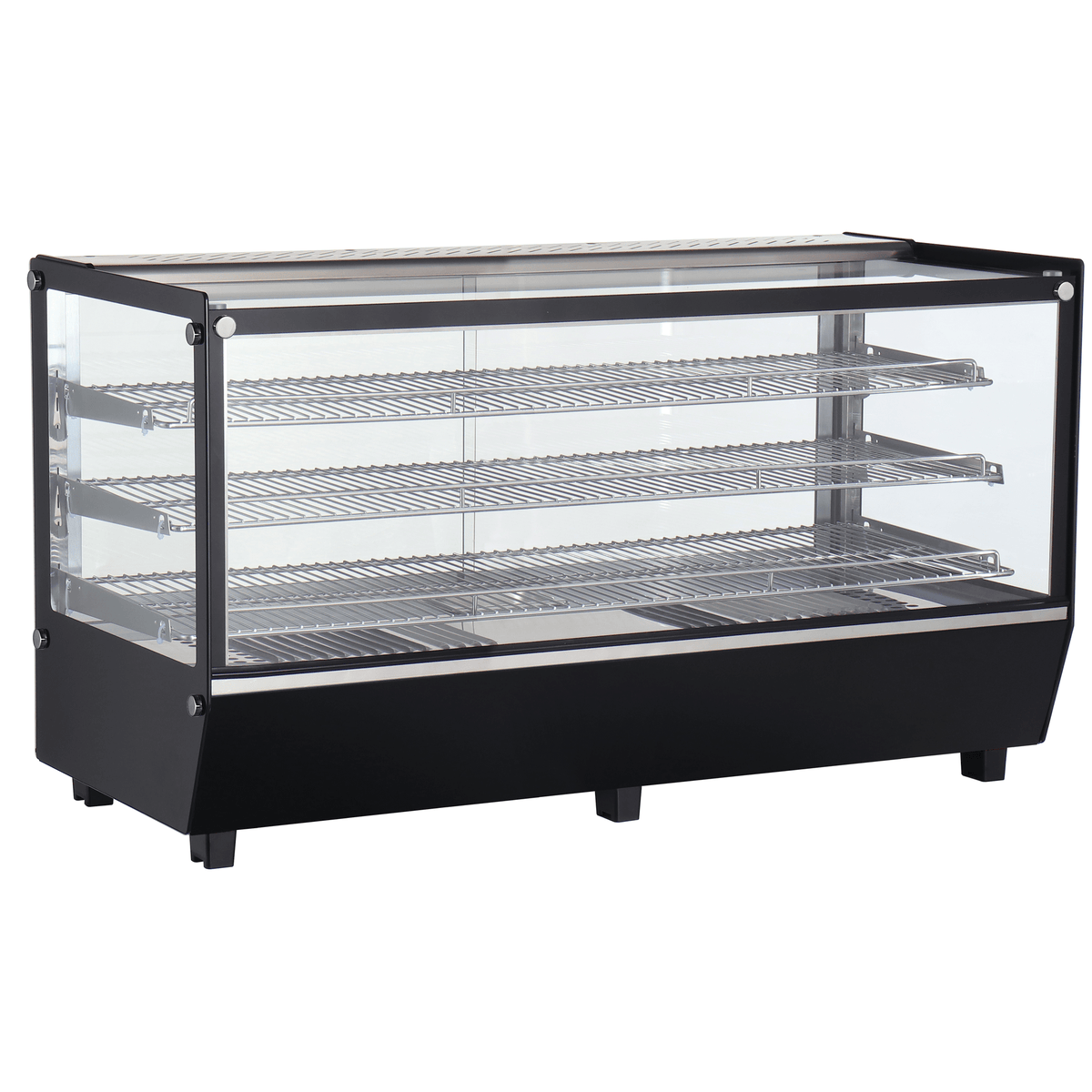 Verona 120H 202L Counter Top Heated Display - Black - Whisk Hospitality - 120H-BLK