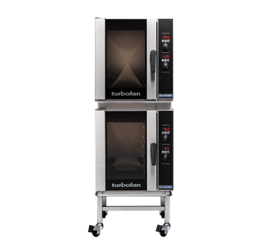 Turbofan E33D52C Full Size Tray Digital Electric Convection Oven Double Stacked Castor Base - Whisk Hospitality - E33D5/2C