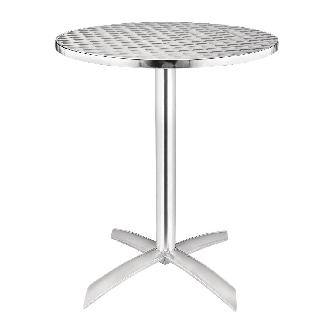 Bolero St/St Round Flip Top Bistro Table - 60cm U423 - Whisk Hospitality - U423