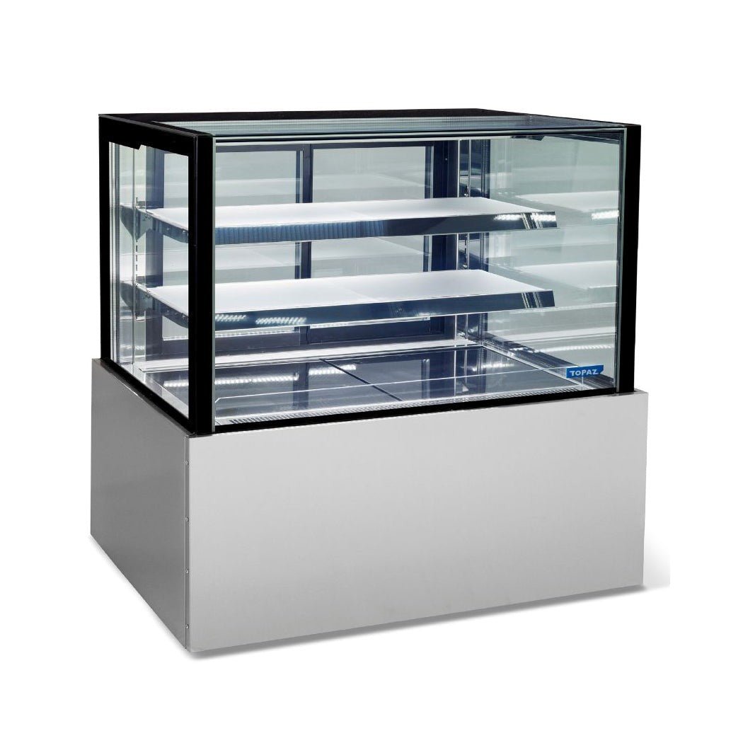 Williams Topaz HTG15 - Straight Glass Stainless Steel Cake Display Fridge - Whisk Hospitality - 3PA-8767-DHT-117089