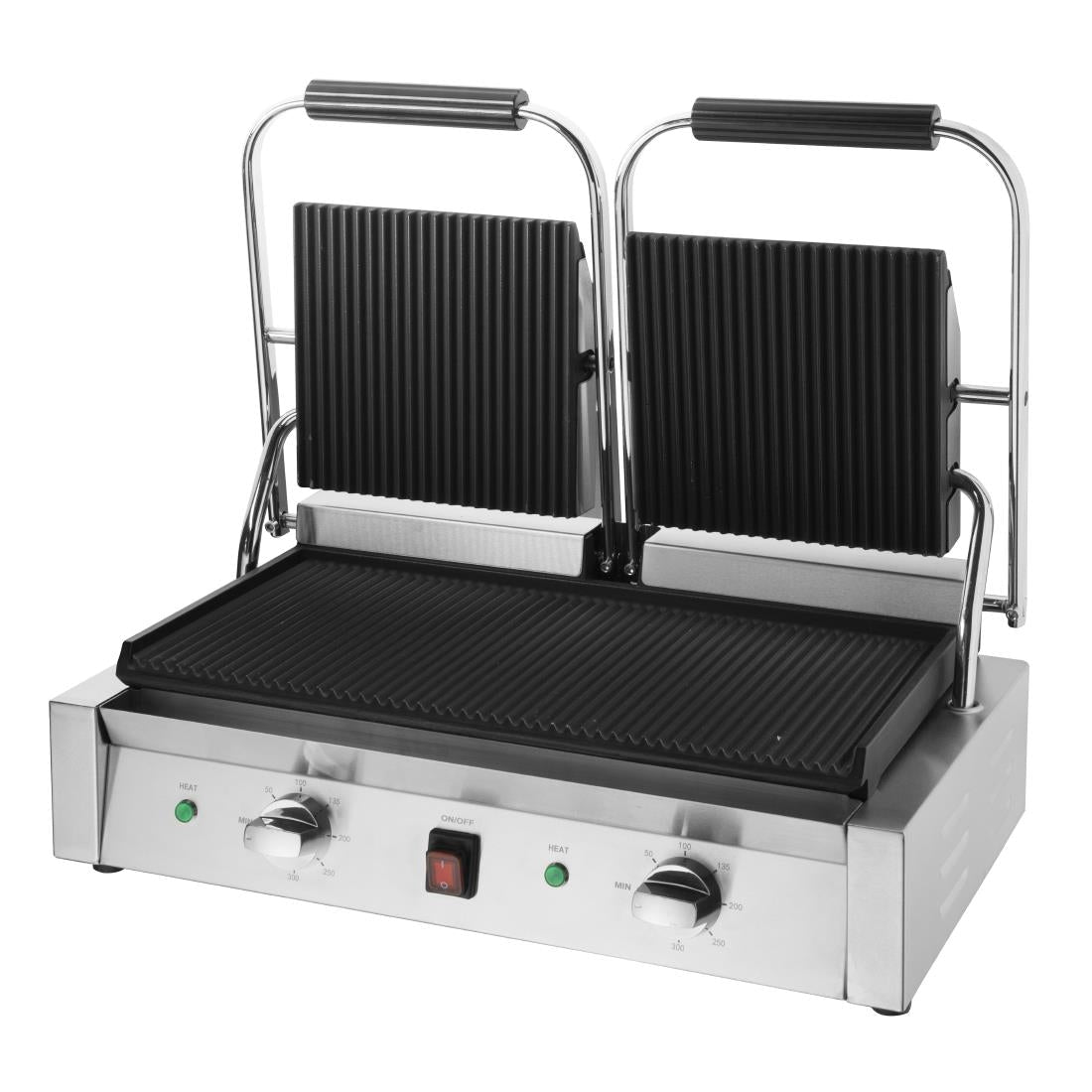 Apuro Bistro Contact Grill - Double (Ribbed/Ribbed) CU604 - A - Whisk Hospitality - CU604-A