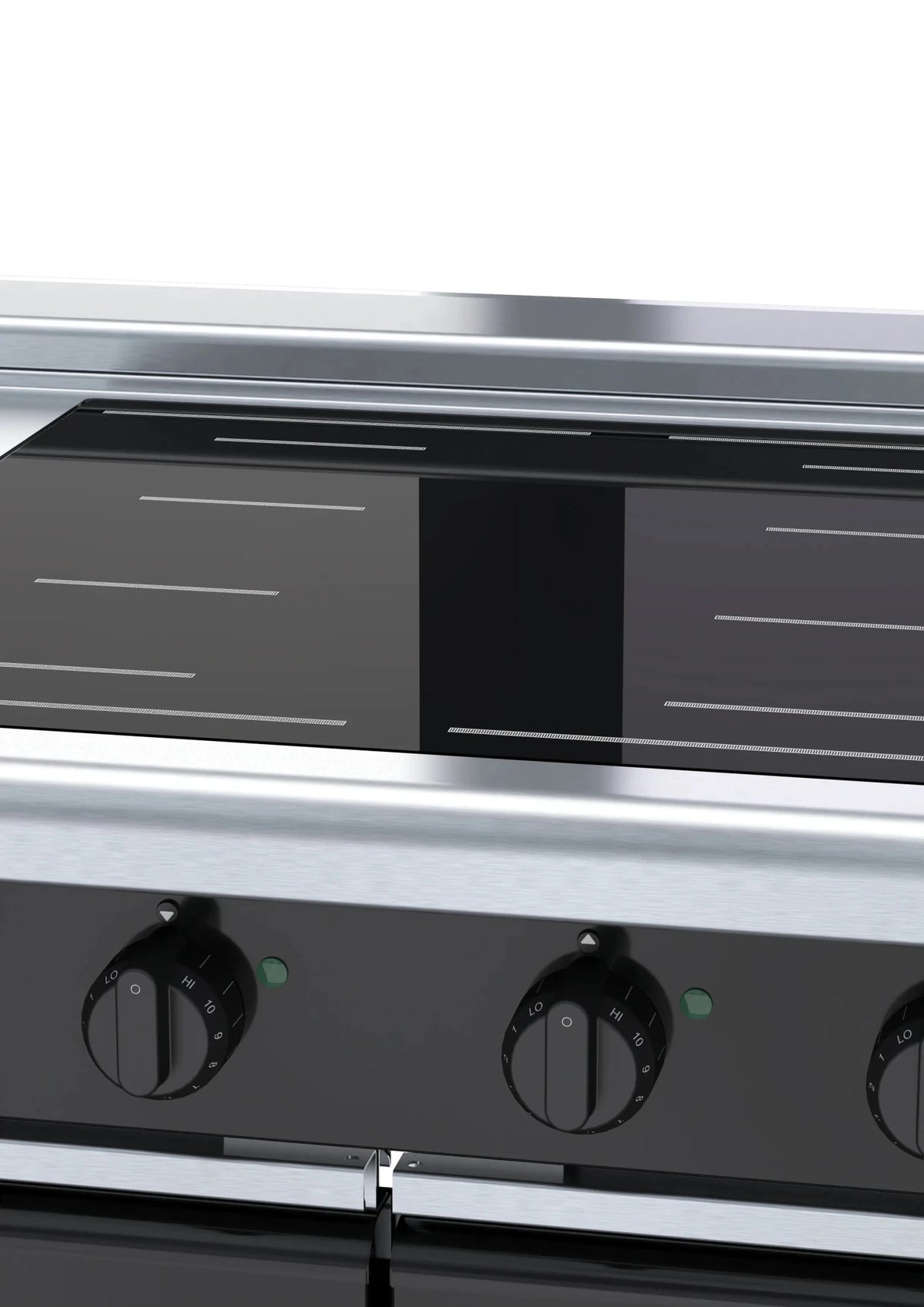 Waldorf Bold Inlb8400F Cd 900Mm Electric Induction Cooktop Low Back Version Cabinet Base - Whisk Hospitality - INLB8400F-CD