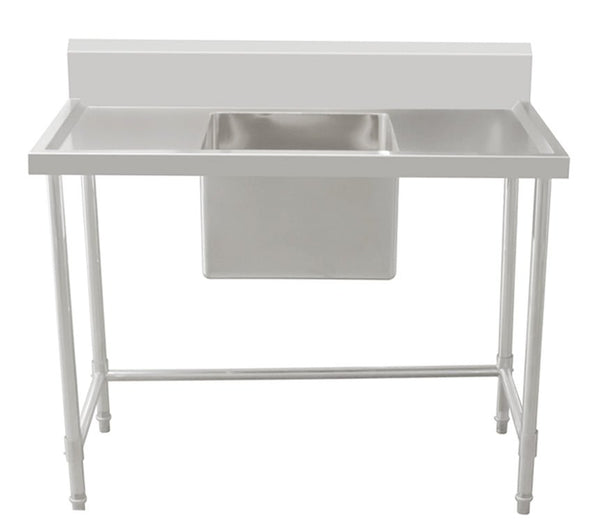 Work Bench - Single Sink with Leg Brace - Center Sink / 600 / ASS-0960C - Whisk Hospitality - 631120