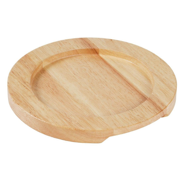 Olympia Light Wooden Base for GJ554 Cast Iron Round Eared Dish GJ555 - Whisk Hospitality - GJ555