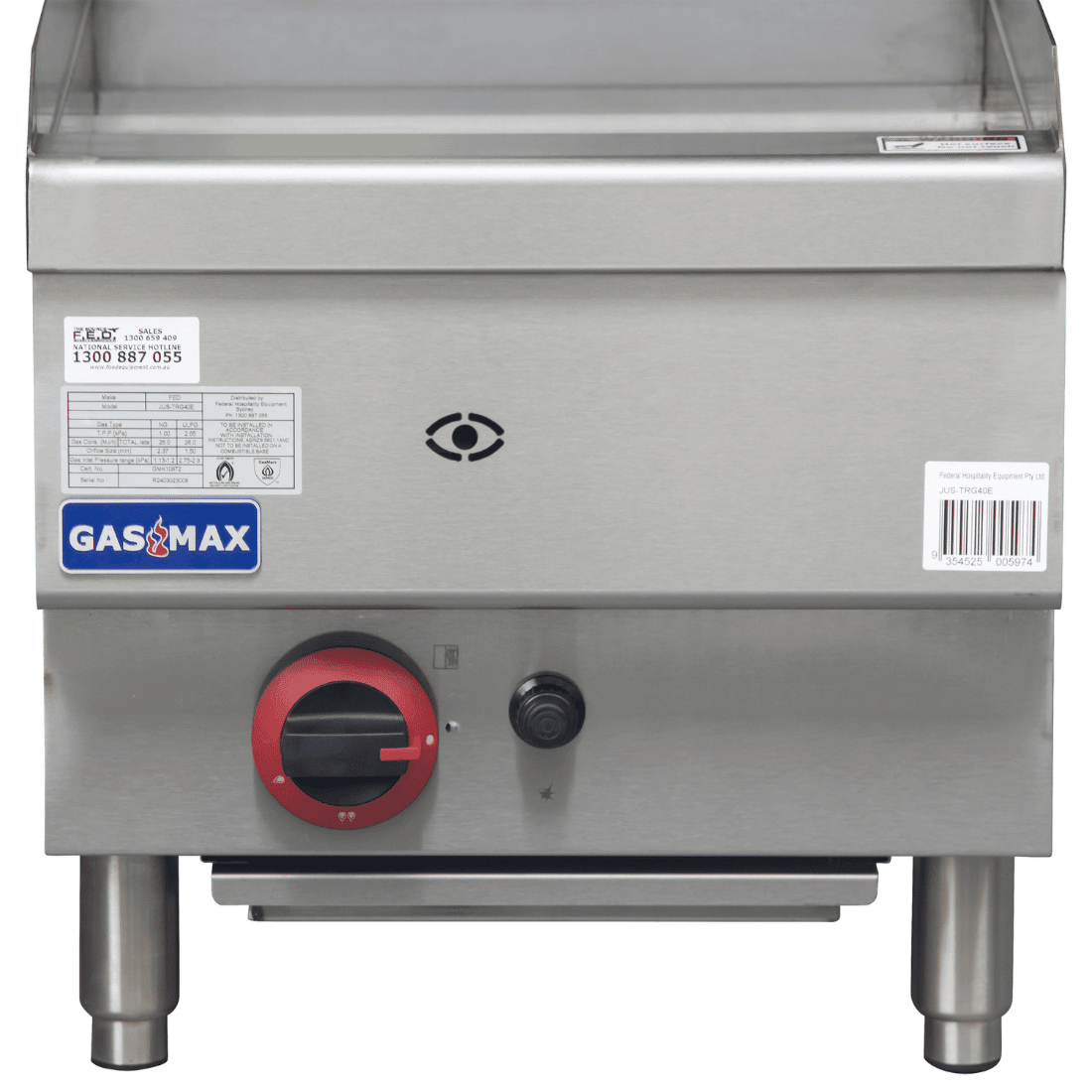 GASMAX Benchtop Single Burner Griddle - JUS - TRG40E - Whisk Hospitality - JUS-TRG40E
