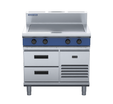 Blue Seal Evolution Series E57 Rb 900Mm Electric Solid Top Refrigerated Base - Whisk Hospitality - E57-RB