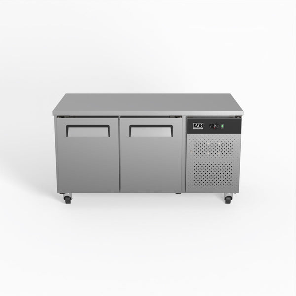 AG Two Door Commercial Worktop / Under Bench Fridge 800mm Depth PAX2100TN - Whisk Hospitality - PAX2100TN