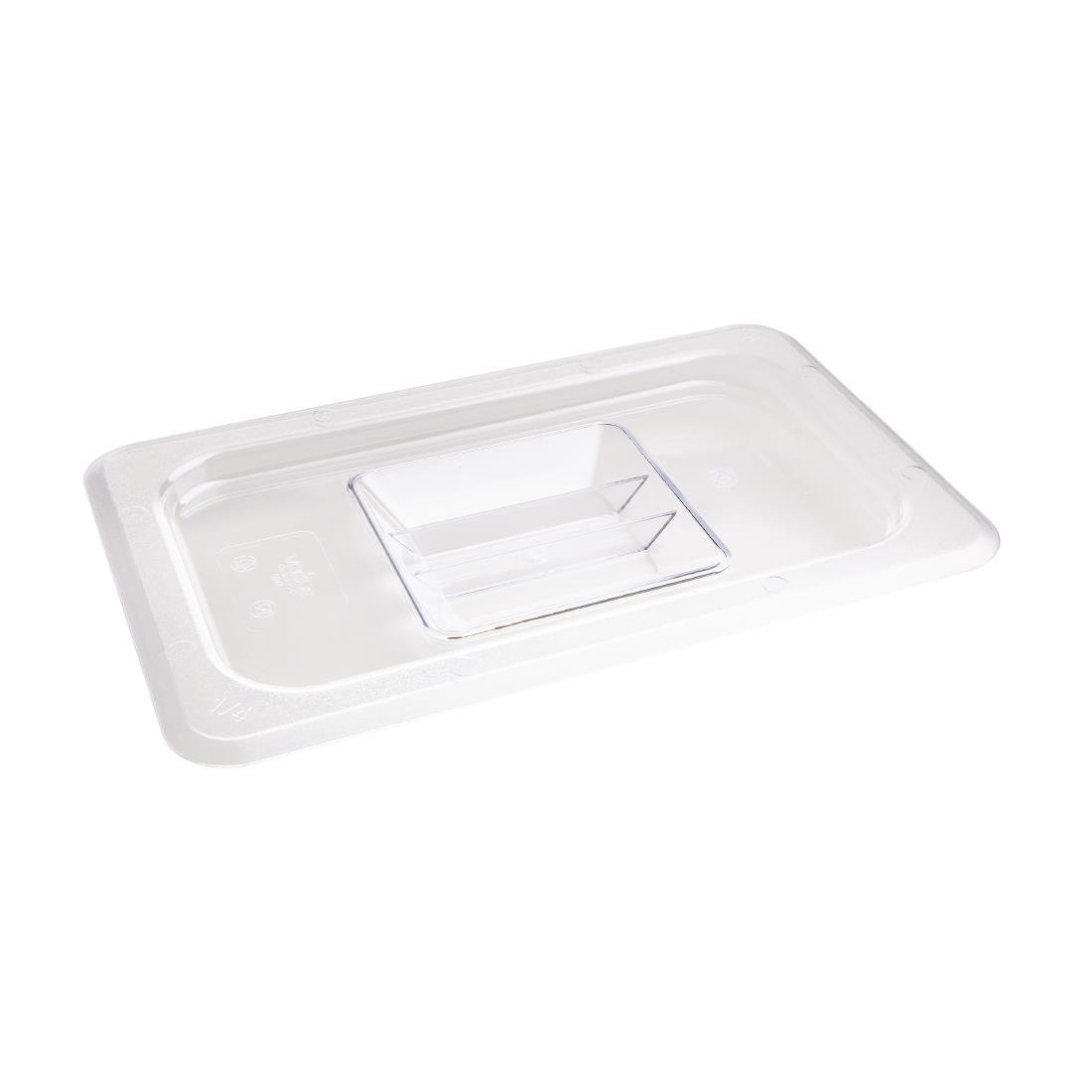 Vogue Clear Polycarbonate Lid - GN 1/4 U247 - Whisk Hospitality - U247