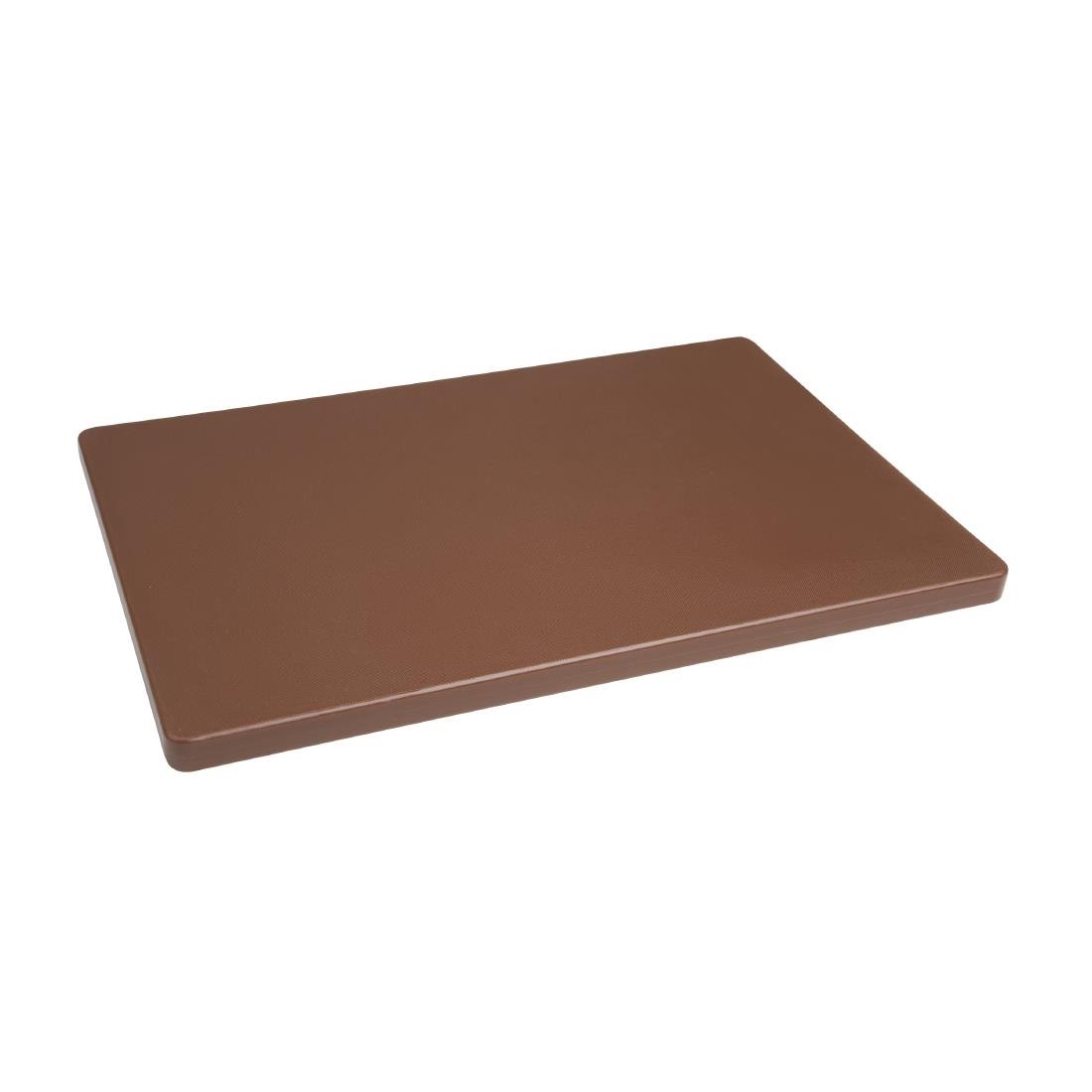 Hygiplas Extra Thick Low Density Chopping Board Brown - 450x300x20mm DM003 - Whisk Hospitality - DM003