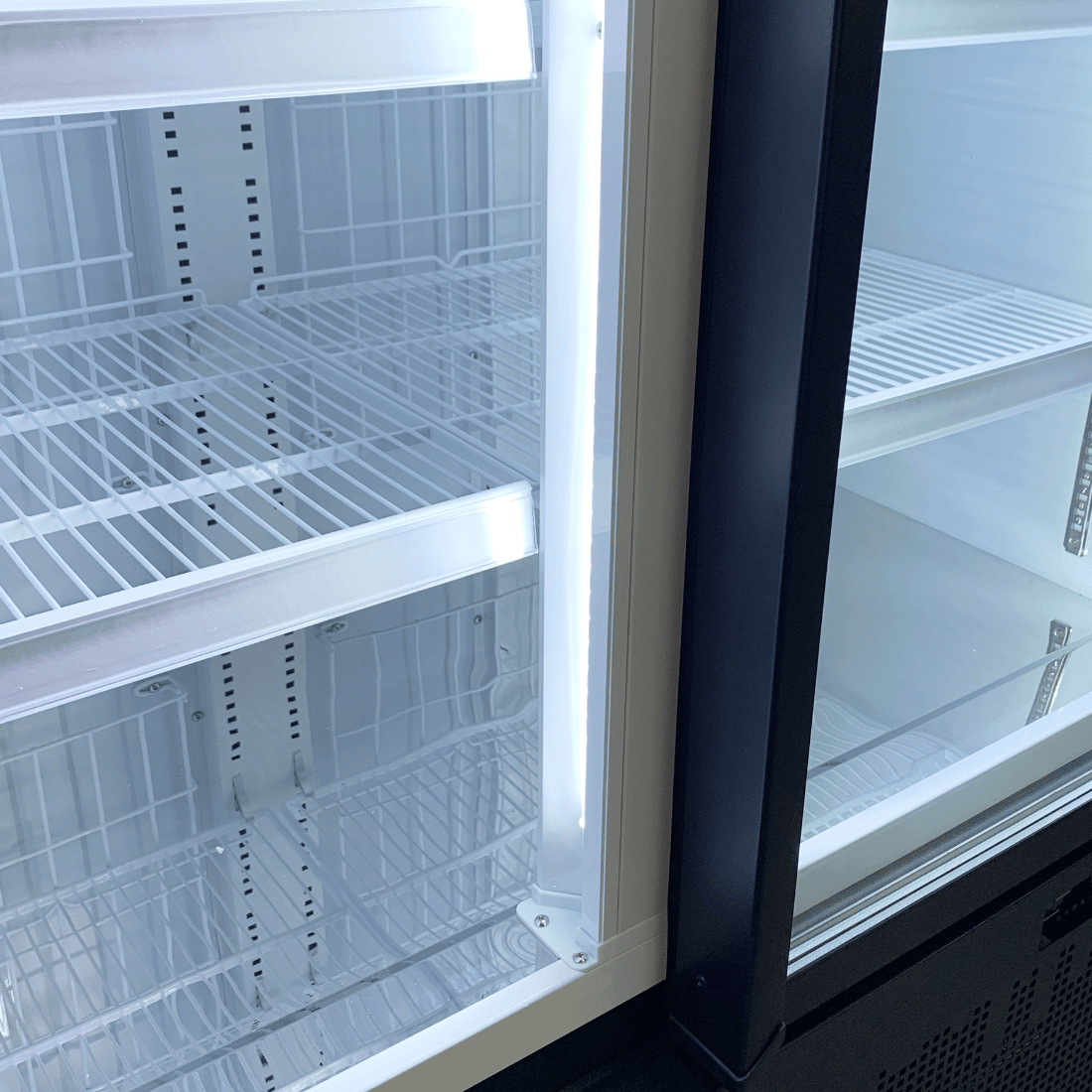Thermaster Double Door Supermarket Fridge - LG-1000BGBM - Whisk Hospitality - LG-1000BGBM