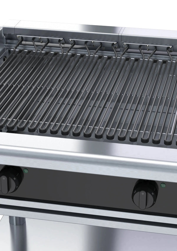 Waldorf Bold Chlb8900Ed Ls 900Mm Electric Chargrill Low Back Version Leg Stand - Whisk Hospitality - CHLB8900ED-LS