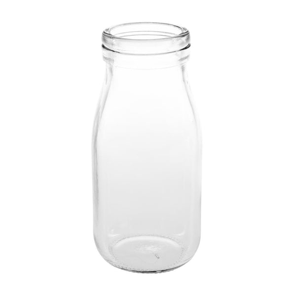 Olympia Glass Milk Bottle - 200ml (Box 12) CL141 - Whisk Hospitality - CL141