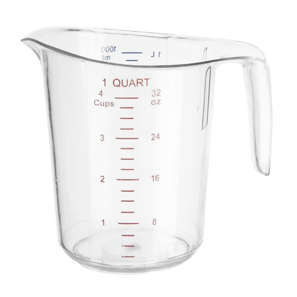 Vogue Polycarbonate Measuring Jug - 1Ltr HW977 - Whisk Hospitality - HW977