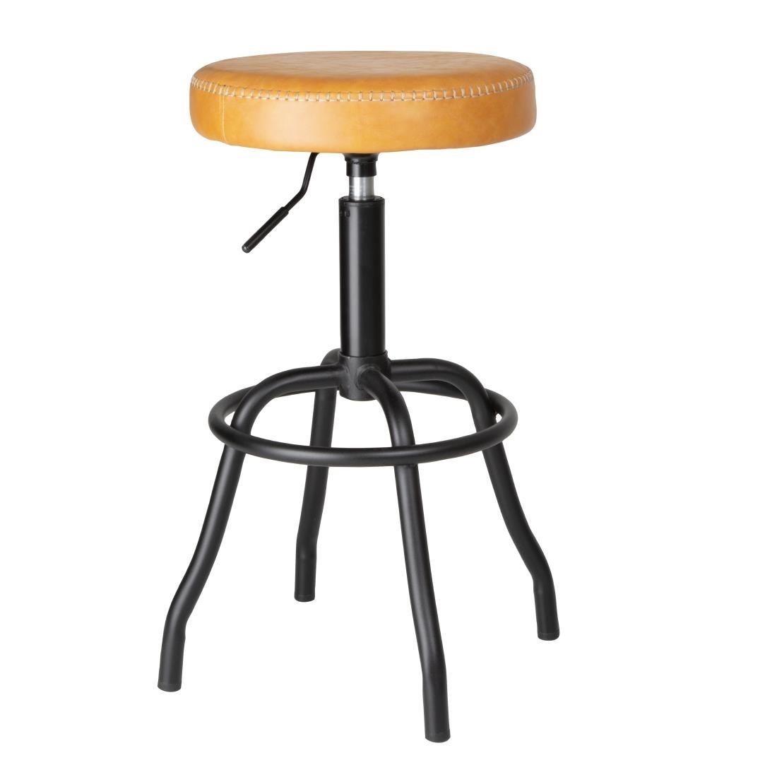 Bolero Brooklyn PU High Bar Stool - Caramel HW290 - Whisk Hospitality - HW290