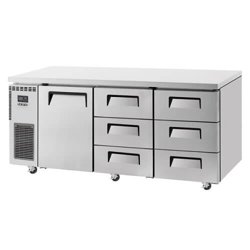 Skipio SUR18 - 3D - 6 Undercounter Drawer Fridge 538 Ltr - Whisk Hospitality - SUR18-3D-6