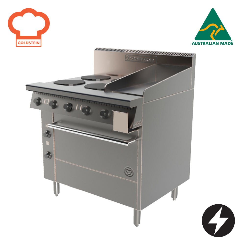 GOLDSTEIN PE4S12G28 | 711MM (28") STATIC OVEN RNGES | ELECTRIC - Whisk Hospitality - PE4S12G28