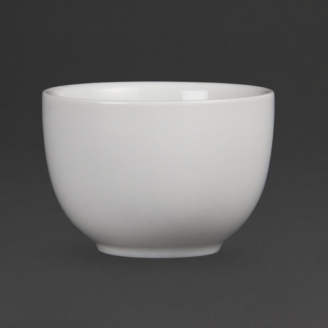Olympia Whiteware Chinese Tea Cup - 70mm 2 3/4" 110ml 3.9oz (Box 12) CB495 - Whisk Hospitality - CB495