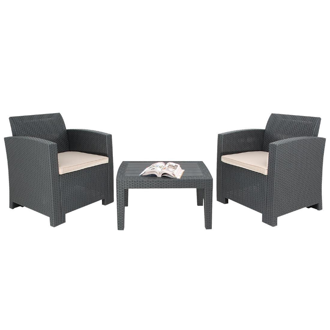 Bolero PP Wicker Armchair & Table Set DR309 - Whisk Hospitality - DR309