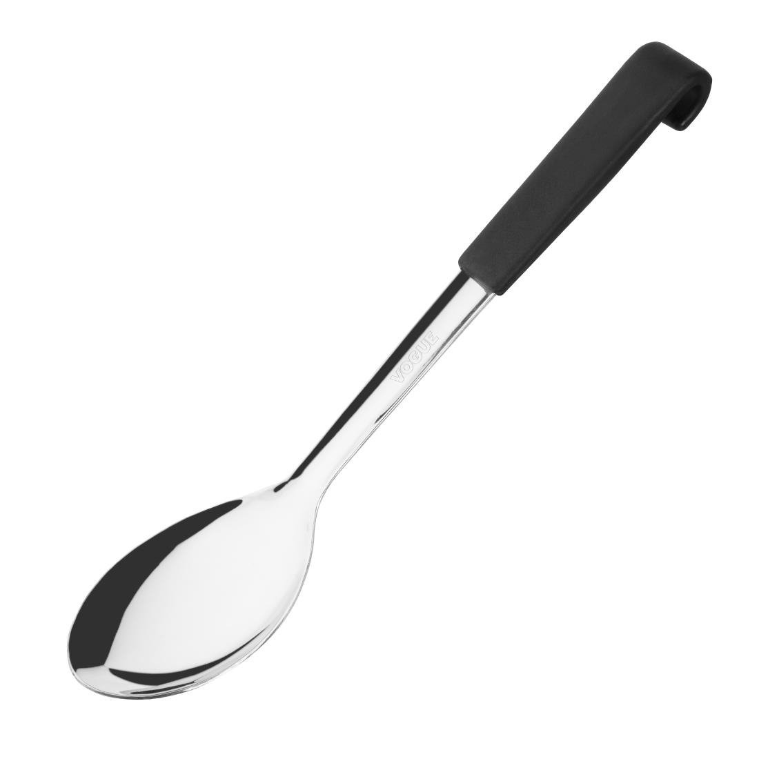 Vogue Serving Spoon Black Handled - 340mm 13" CS910 - Whisk Hospitality - CS910