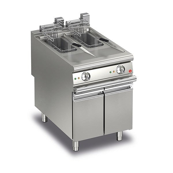 BARON 10+10L Split Pot Electric Deep Fryer Q90FRI/E610 - Whisk Hospitality - Q90FRI/E610