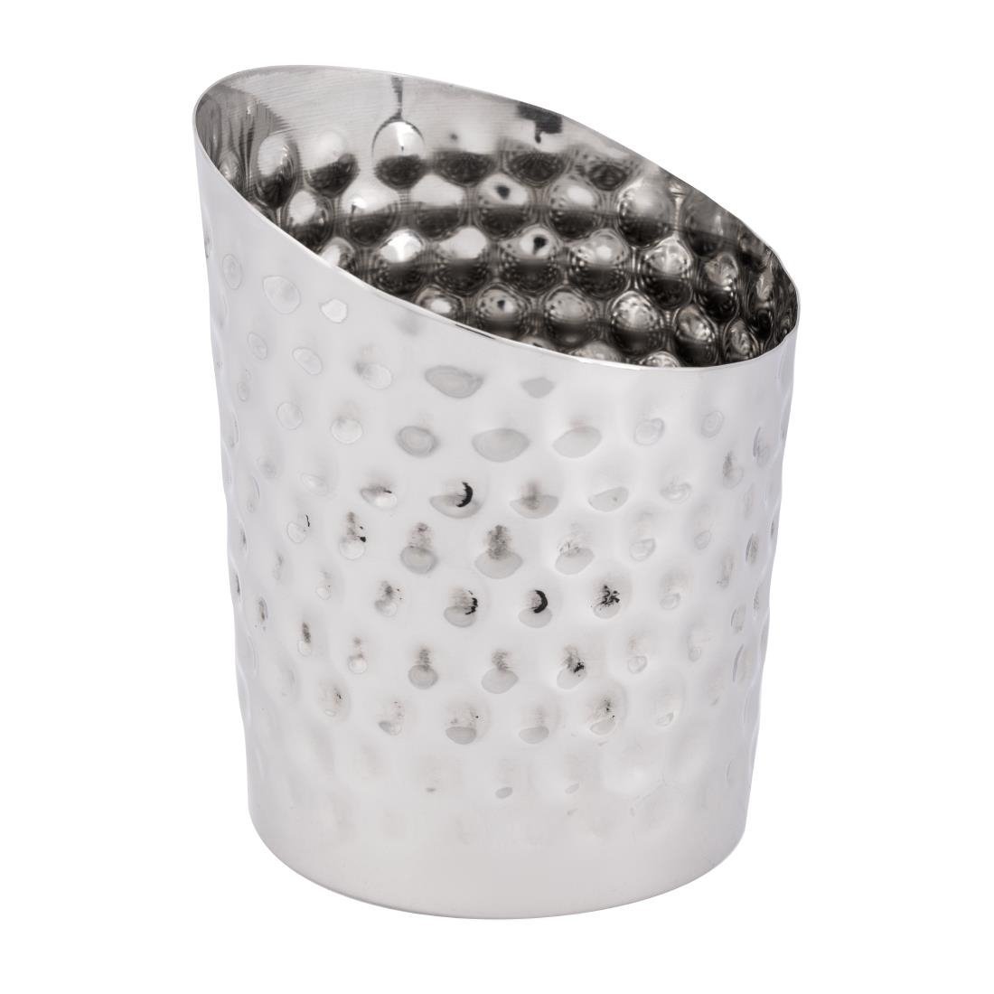 Olympia Chip Cup Hammered - 112x95mm 480ml FU280 - Whisk Hospitality - FU280