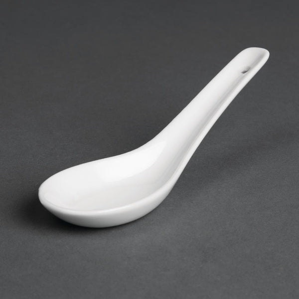 Olympia Whiteware Rice Spoon (Box 24) C325 - Whisk Hospitality - C325
