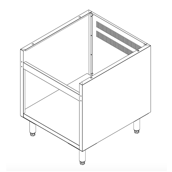 Brenner Forge 800 Series 600mm Width Stainless Steel Cabinet Stand BREG8-600E - Whisk Hospitality - BREG8-600E