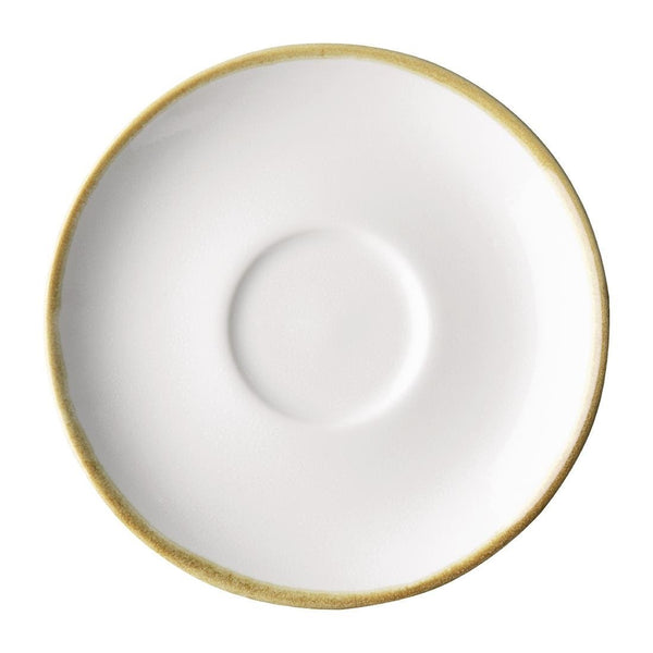 Olympia Kiln Chalk Saucer (for FB988) - 140mm (Box 6) FB989 - Whisk Hospitality - FB989