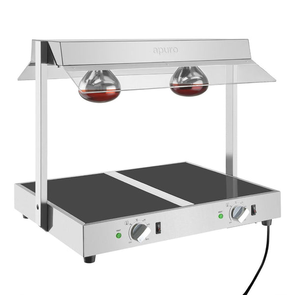 Apuro Food warmer with Gantry - 2 x GN 1/1 HT760-A - Whisk Hospitality - HT760-A