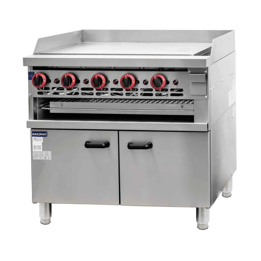 Gasmax Gas Griddle and Gas Toaster with Cabinet GGS-36 - Whisk Hospitality - GGS-36