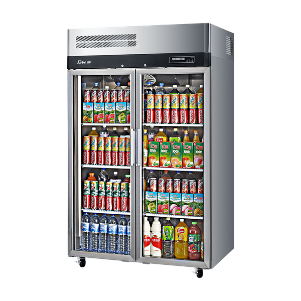 Turbo Air 2 Glass Door Upright Display Fridge 1215L KR45-2G-N - Whisk Hospitality - KR45-2G-N