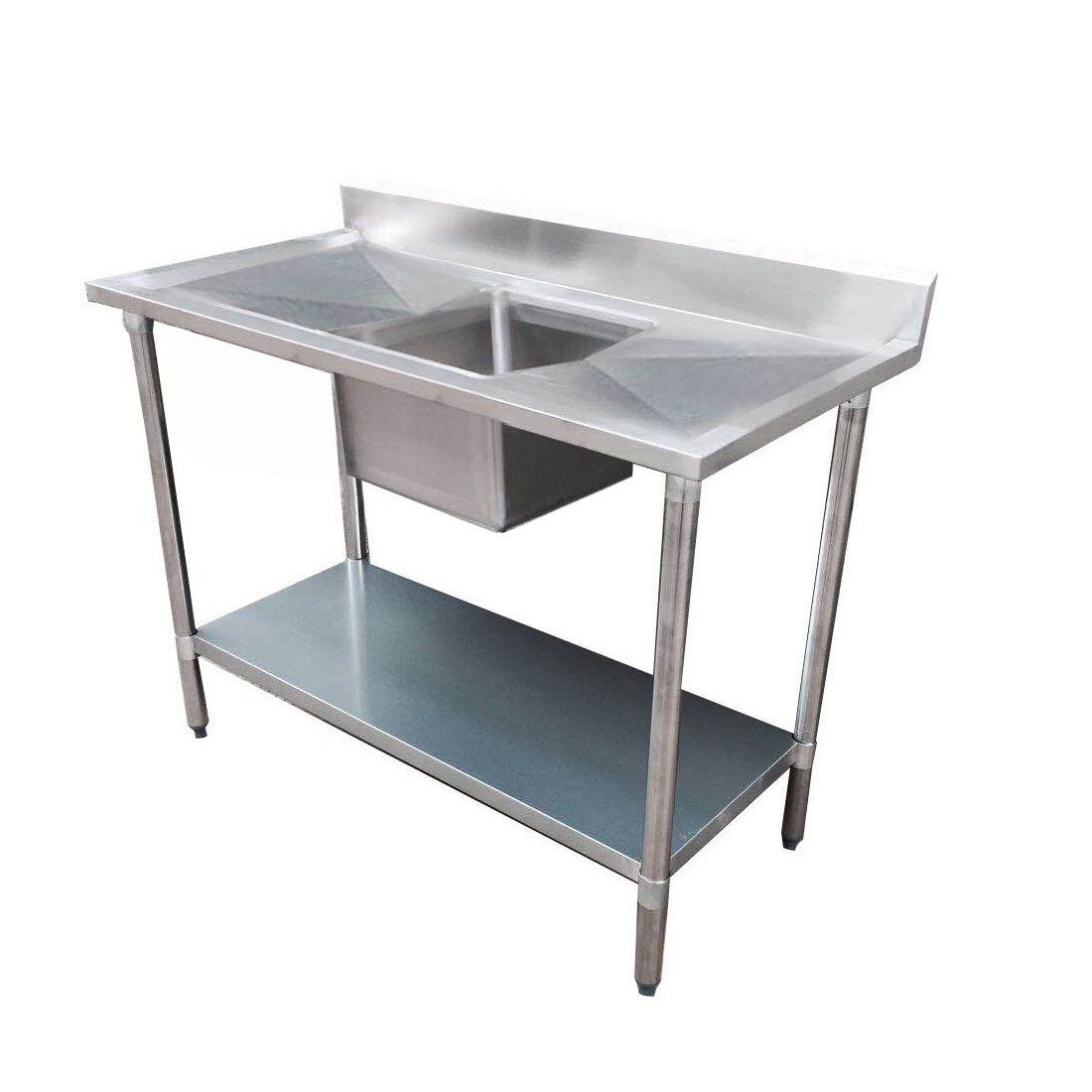 Modular System Single Sink Bench Centre 1500x700x900mm - 1500 - 7 - SSBC - Whisk Hospitality - 1500-7-SSBC