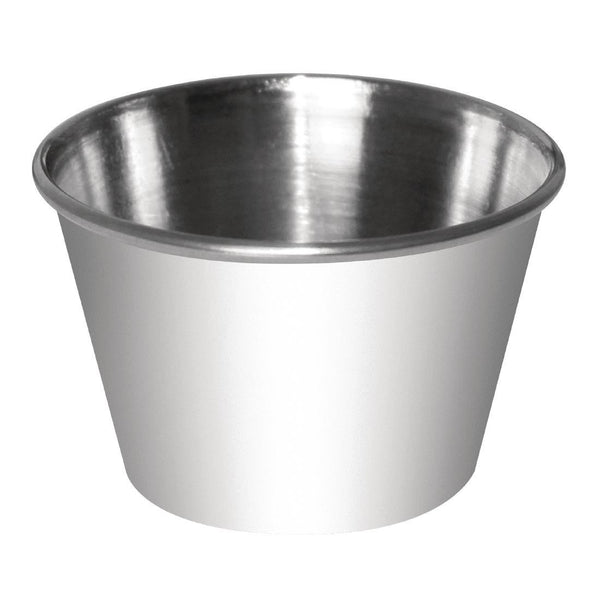 Olympia Sauce Cup St/St - 228ml 8oz (Box 12) CD478 - Whisk Hospitality - CD478
