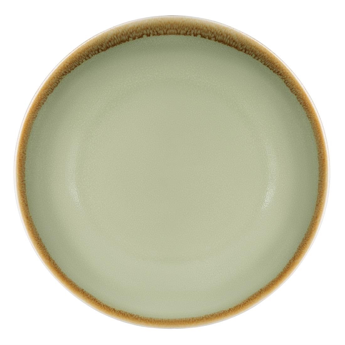 Olympia Kiln Moss Coupe Plate - 228mm 9" (Box 6) SA283 - Whisk Hospitality - SA283