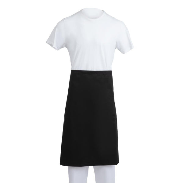Whites Black Chef Aprons - 30x36'' A968 - Whisk Hospitality - A968